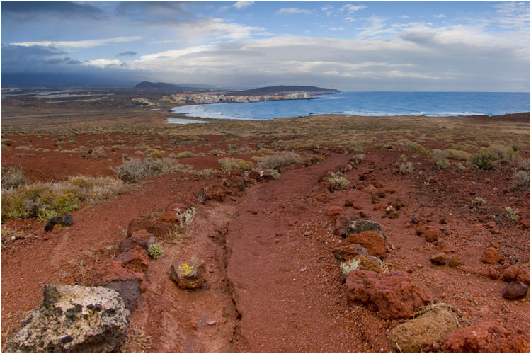 Die rote Erde vom Monte Roja kam richtig zur Geltung
