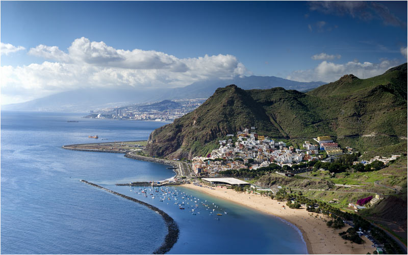 Der einziger gelben Sandstrand auf Tenerife : San André