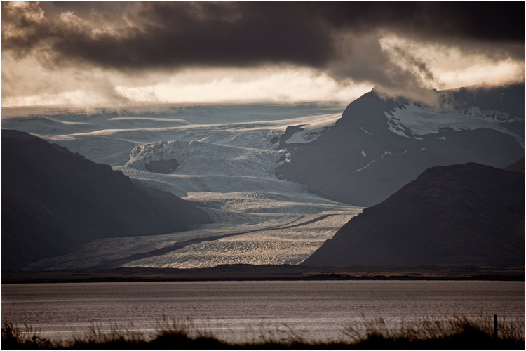 Fláajökull, ein Ausläufer vom grössten Gletscher Europas: der Vatnajölull