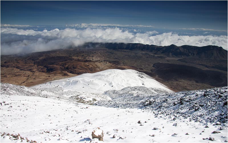 Traumblick aus dem höchsten Berg der Kanarischen Insel