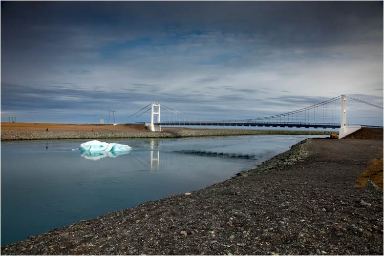 Nur noch ein paar hundert Meter zum offenes Meer,  Jökusarlon Ice Lagoon