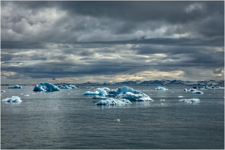 Treibender Eisblöcke
