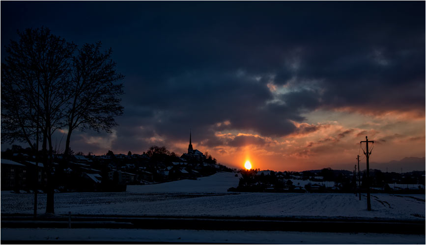 Ungewöhnlicher Sonnenaufgang