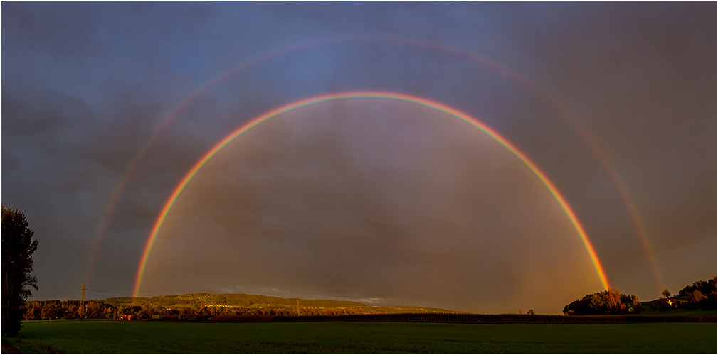 Nov. Regenbogen zwischen Gossau ZH und Mönchtaltorf