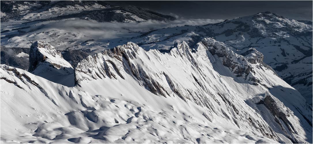 Frisch verschneite Alpsteingebirge I
