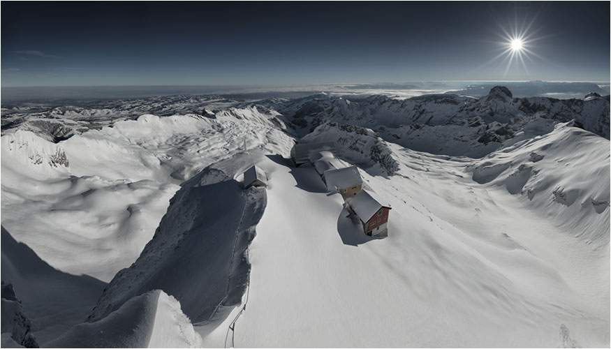 Berggasthaus Alter Säntis im weissen Kleid