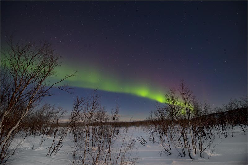 Polarlicht irgendwo in Nord-Finnland