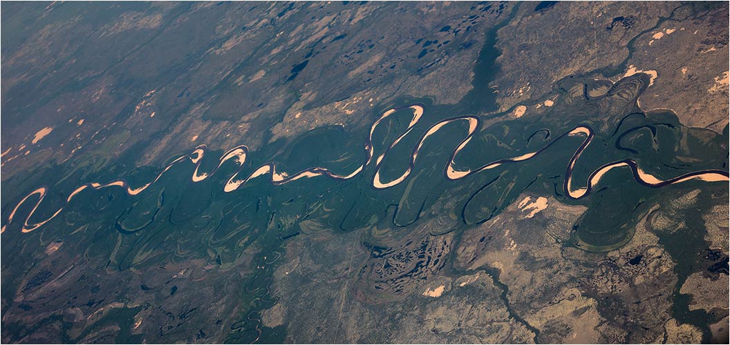 Auf dem Rückflug, über Sibirien