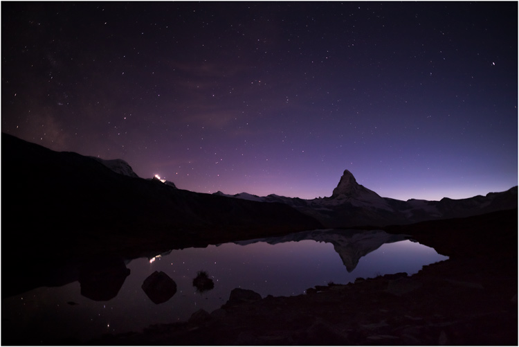 Blaue Stunde am Stellisee