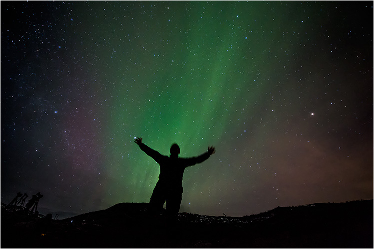 Vom Polarlicht getroffen