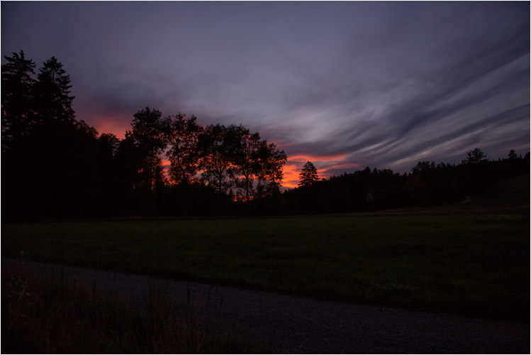 Der Himmel brennt am Pfannenstiel