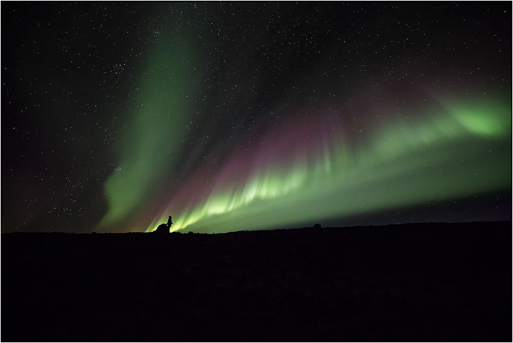 Polarlicht am Horizont