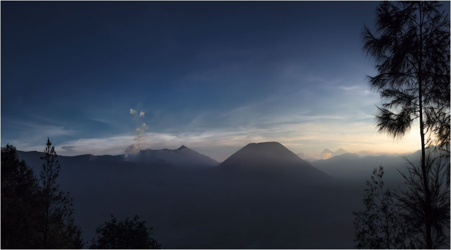 Mt Bromo Ebene im Abendlicht