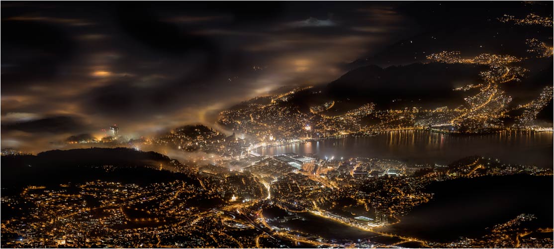 Stadt Luzern bei Night