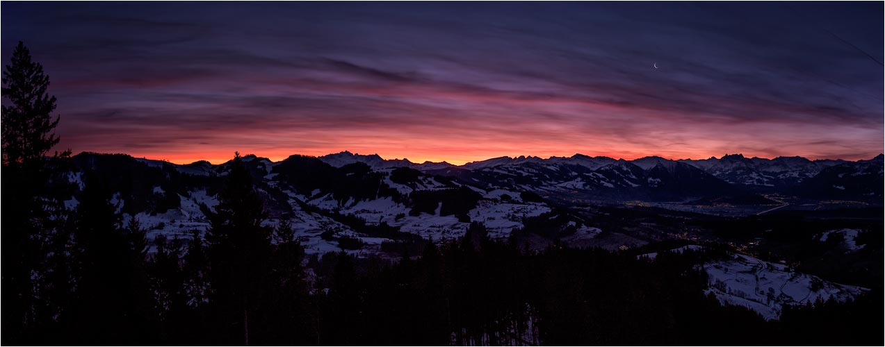 Säntis - Churfirsten, aus der 1. Plattform fotografiert