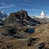 Blick Richtung Matterhorn vom Rotenboden aus.