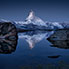 Oktober, Matterhornspiegelung am Stellisee