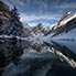 Januar. Seealpsee im Winterkleid